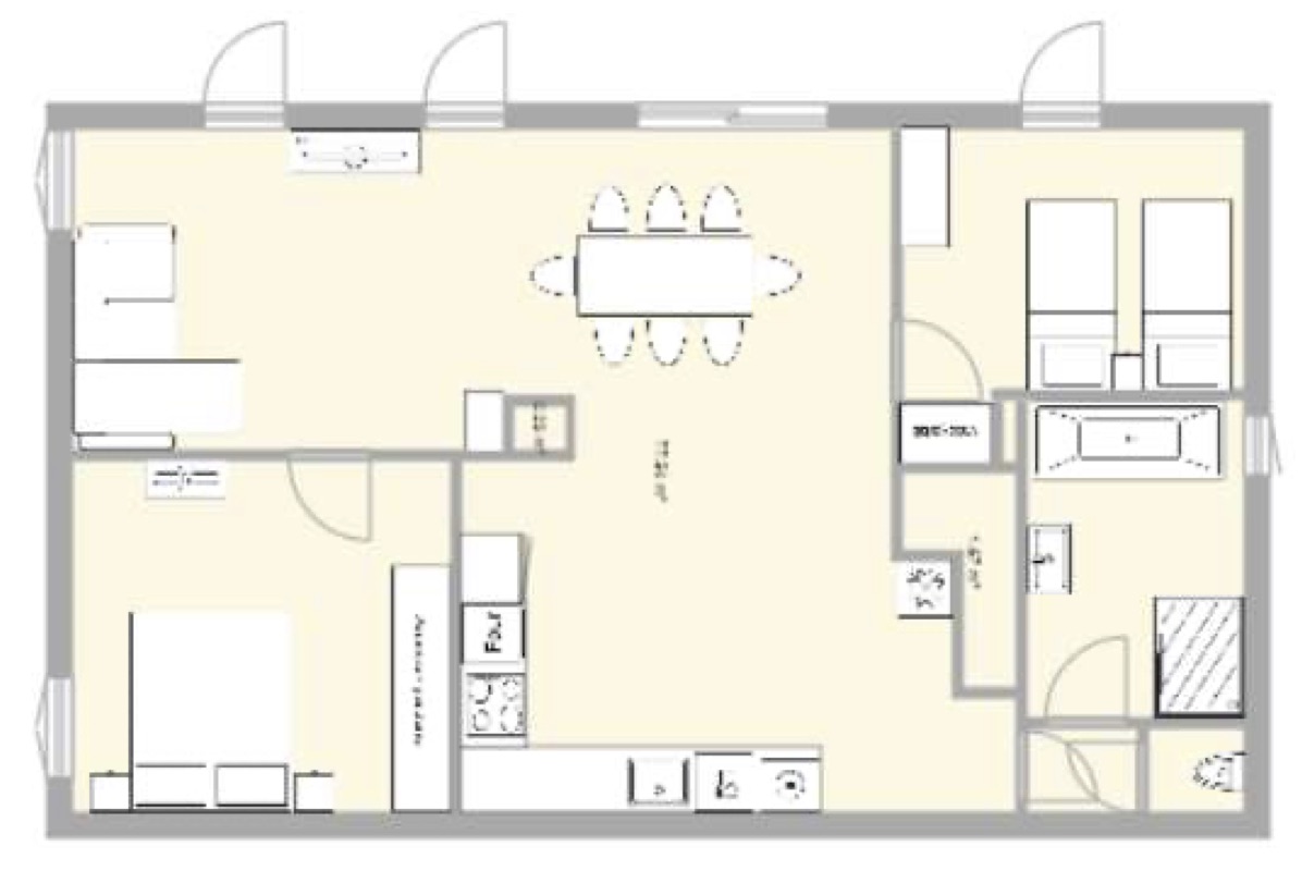 Plan appartement - Le Riviera